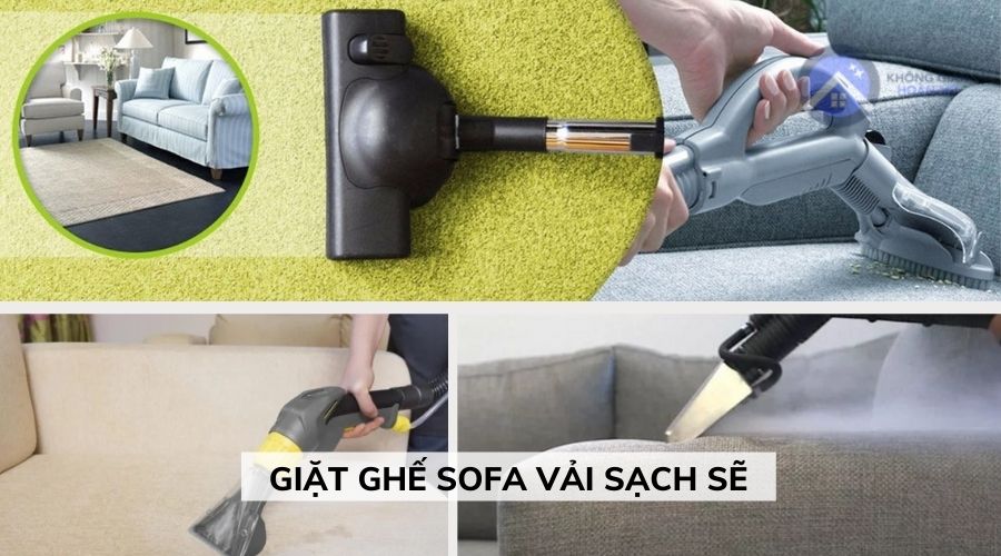 Cách giặt ghế sofa vải