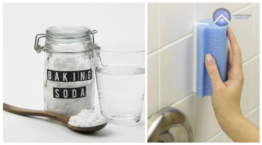Cách tẩy xi măng trắng nền gạch bằng Baking soda