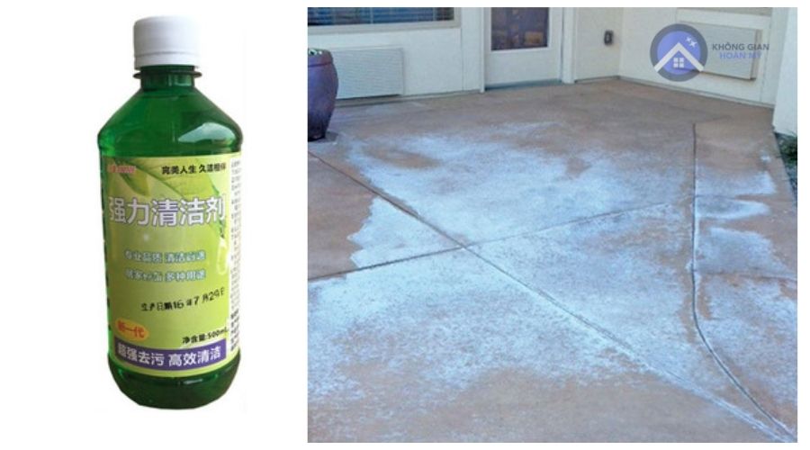 Sử dụng chất tẩy HCL