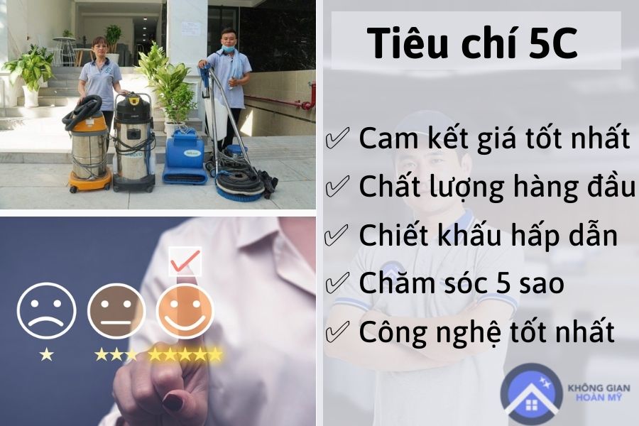 Chất lượng vệ sinh theo tiêu chí 5C khiến khách hàng rất hài lòng, giúp tiết kiệm thời gian bằng máy đánh bóng sàn và nhiều máy móc hiện đại khác tại Hồ Chí Minh