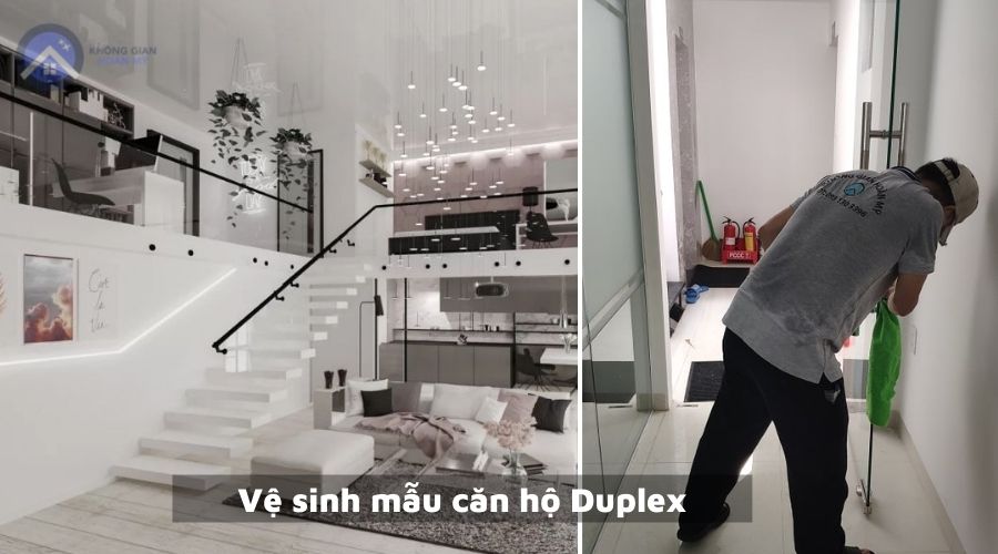 Vệ sinh mẫu căn hộ Duplex